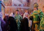 Всенощное бдение в Свято-Троицком Александра Свирского мужском монастыре